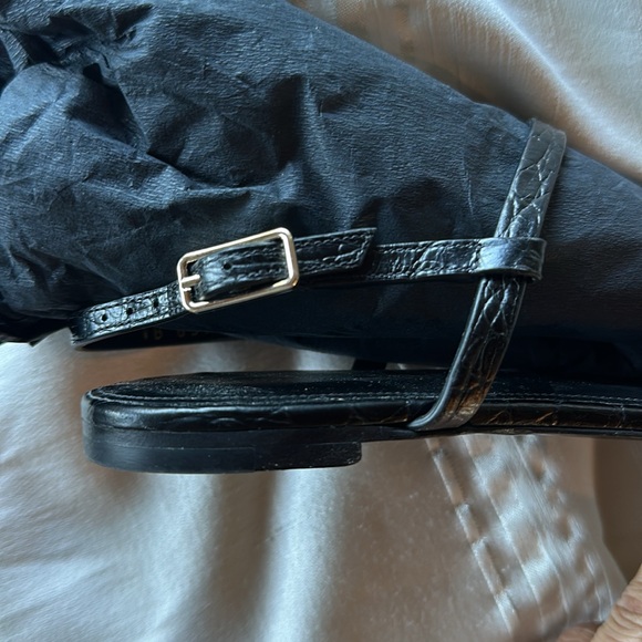 Saint Laurent Cassandra Leather Thong Sandals size 39 - Picture 7 of 12